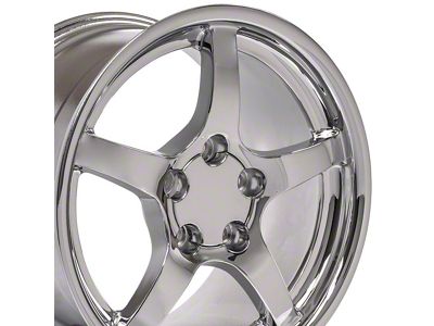 CV05 Deep Dish Chrome Wheel; 18x9.5 (88-96 Corvette C4)