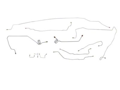 1988-89 Chevy-GMC Truck 2WD 1/2-Ton Ext. Cab Shortbed Power Disc Complete Brake Line Set 11pc, Stainless