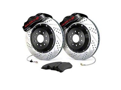 1988-98 GM C/K Baer Brakes 14 Front Pro+ Brake System With Black Calipers, 2 Inch Drop Spindles