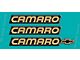 1988 Camaro Rocker/Rear Bumper Domed Decal Emblem Kit 3 Pcs Silver