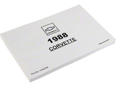 1988 Corvette Owner's Manual