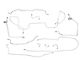 1988 Chevy-GMC Truck 4WD 1/2-Ton Std. Cab Longbed Power Disc Brake Line Set 11pc, Stainless