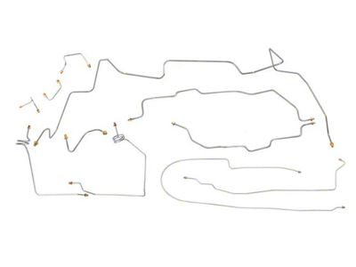1988 Chevy-GMC Truck 4wd Power Disc Brake Line Set 11pc, 3/4 ton, Ext Cab Shortbed, Stainless Steel