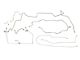 1988 Chevy-GMC Truck 4wd Power Disc Brake Line Set 11pc, 3/4 ton, Ext Cab Shortbed, OE Steel