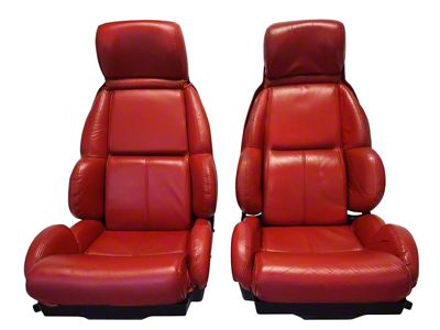 1989-1993 Corvette Standard Leather Seat Covers Mounted On Foam