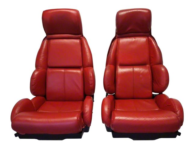 1989-1993 Corvette Standard Leather Seat Covers Mounted On Foam