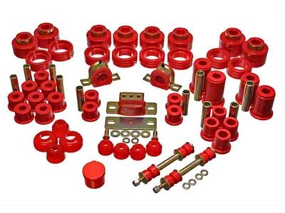1989-2000 Chevy-GMC Truck Front Master Bushing Set, 2WD, Red