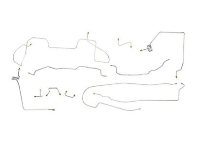 1989 Chevy-GMC Truck 4wd 1/2 Ton Shortbed Power Disc Brake Line Set 11pc, Stainless