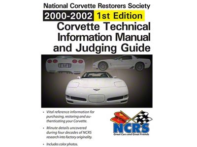 1990-1991 Corvette NCRS Technical Information Manual & Judging Guide