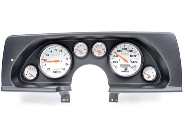 1990-1992 Camaro Instrument Cluster, Black ABS, With Autometer Phantom Gauges