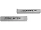 1990-1996 Corvette Sill Protectors Clear With Black Letters Sill Ease