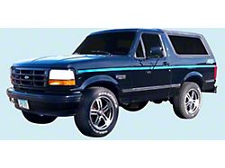 Bronco Nite Truck Stripe Kit, Pink (91-92 F-150; 91-92 F-250; 91-92 F-350)