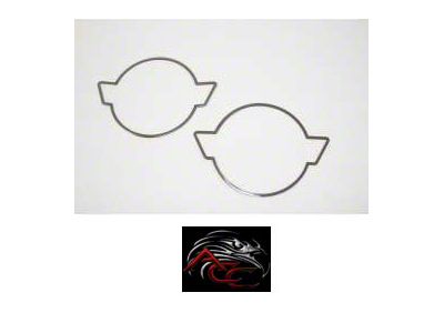 C4 Emblem Trim Rings, Front & Rear, 1991-1996