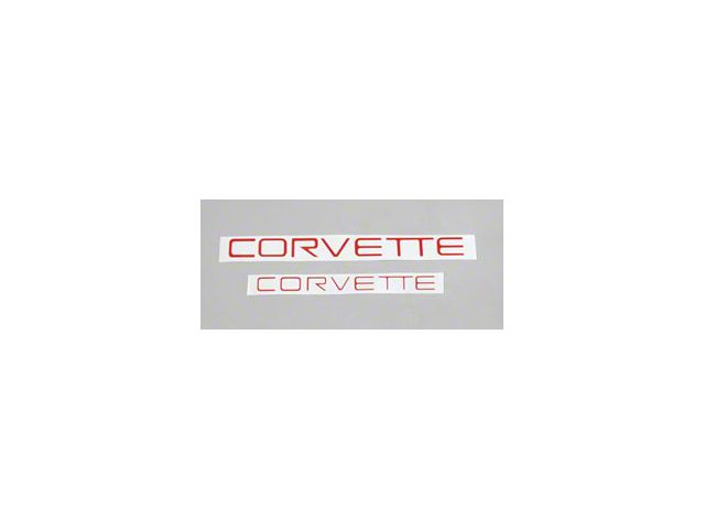 1991-1996 Corvette Lettering Decal Kit Red