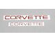 1991-1996 Corvette Lettering Decal Kit Red
