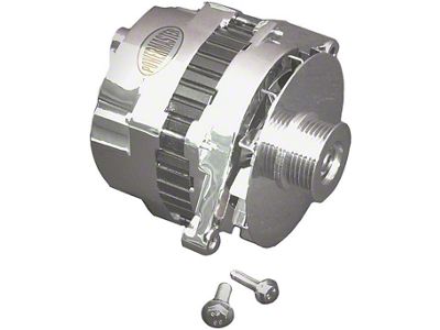 Powermaster 1992-1993 Corvette Alternator, Power Master, Chrome, 140 Amp