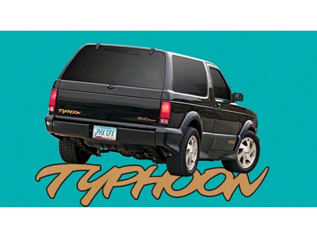 1992-1993 GMC Typhoon Decal Kit