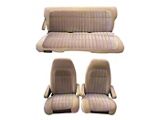 1992-1994 Blazer-Jimmy Front Bucket And Rear Bench Seat Cover Set, Madrid Velour Inserts With Encore Velour Trim