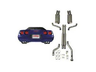 Corsa Performance Sport Cat-Back Exhaust with Polished Tips (92-95 Corvette C4, Excluding ZR1)