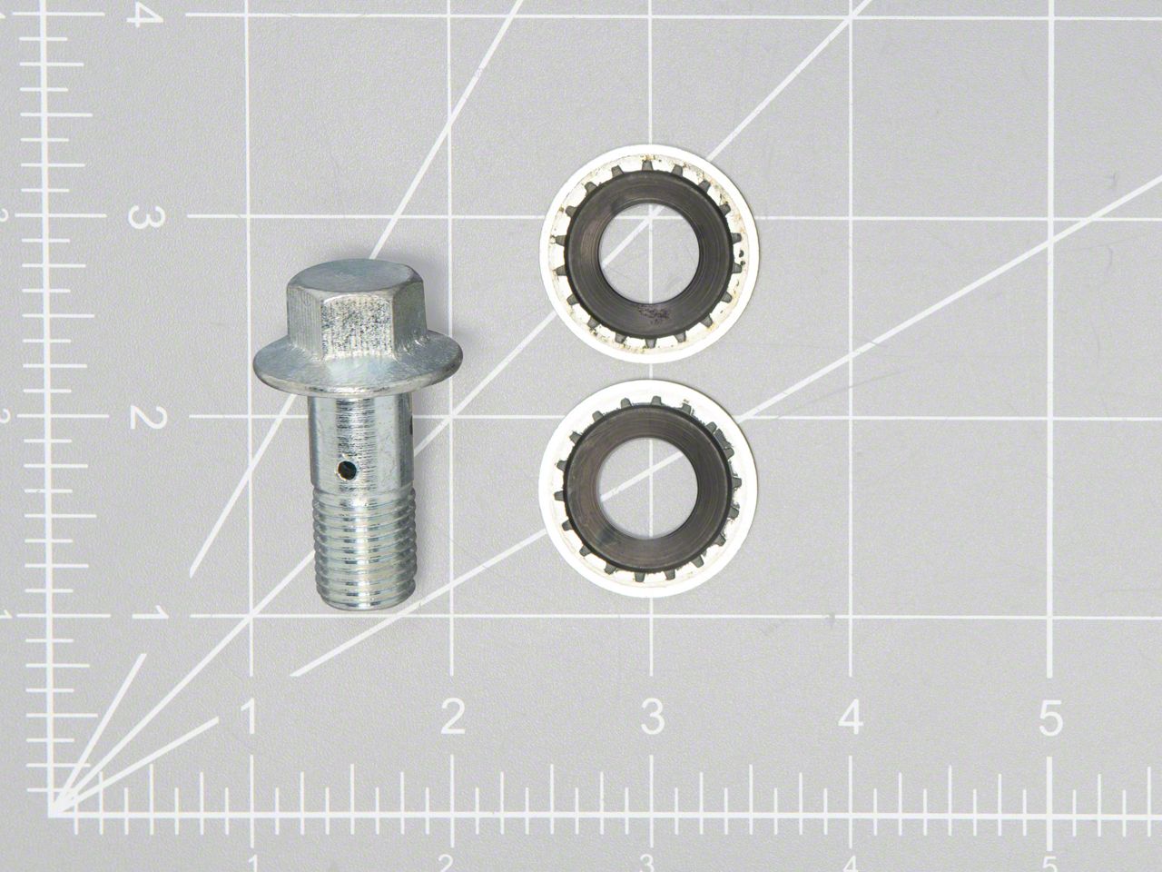 Ecklers Bolt and Washer for Rear Crossover Pipe (92-96 Corvette C4)