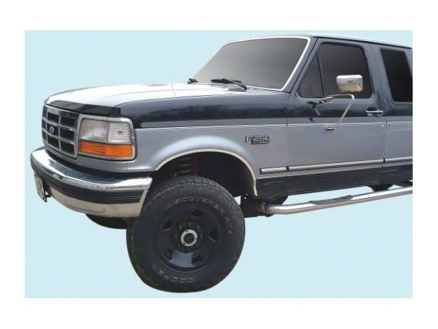 1992-1997 Ford F250/F350 Super Duty Tu-Tone Stripe Kit, 7-Band Upper and 5 Band Lower, Dark Green Metallic/Silver