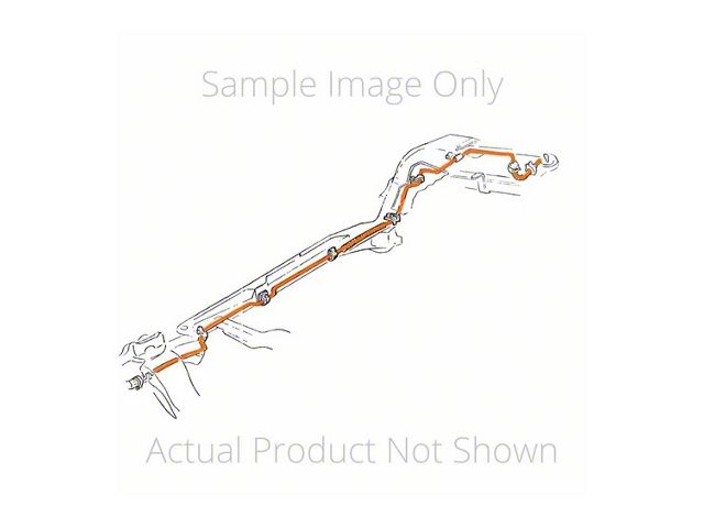 1992-95 Chevy/GMC Suburban 4WD 1/2 Ton 5.7L F1 Non-Vortec 3/8 Main Fuel Lines, 3pc, OE Steel