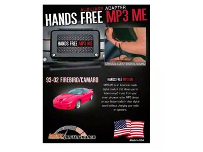 1993-2002 Firebird MP3 Hidden Hands Free Auxiliary Adapter