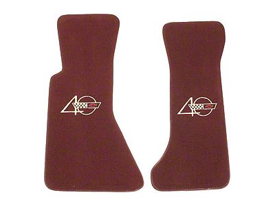 Floor Mats,ACC,40th Anniv,Ruby Red,w/94 Logo,1993