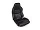 CA 1994-1996 Corvette Seat Covers Driver Black Leather Mounted On Foam Standard