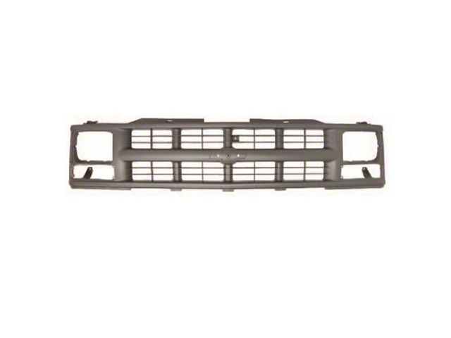 1994-1998 Chevy Truck Grille, Single Headlights-Argent