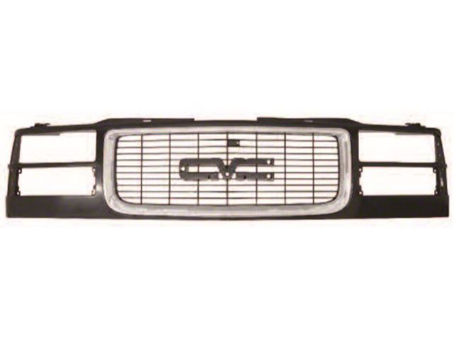 GMC Grille,Compl Hl,Chrm- Blk, 94-98