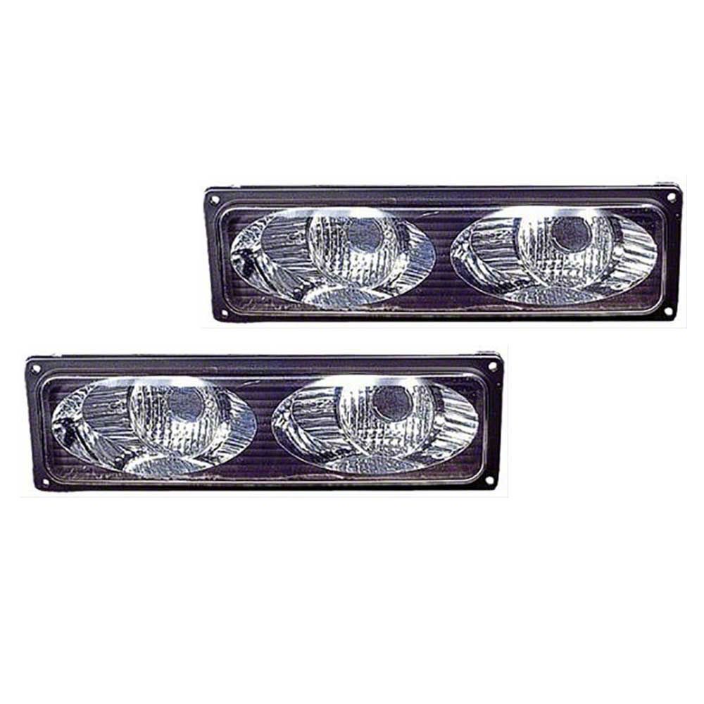 Ecklers Crystal Halo Headlights; Carbon Fiber Look Housing