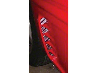 1995-1996 Corvette American Car Craft Side Fender Vent Grilles Stainless Steel