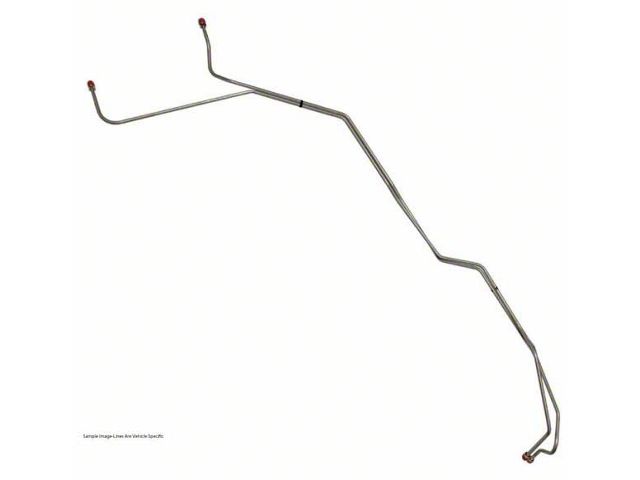 1995-1998 Chevy-GMC 2500-3500 Truck Transmission Cooler Lines, 2WD, 4L80E With Auxiliary Cooler, OE Steel