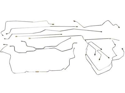 1995-1998 Chevy-GMC Truck 4WD 1/2-Ton Std. Cab Shortbed Anti-Lock Power Disc Brake Set 17pc, Stainless Steel