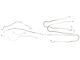 1995 Ford F-150 4WD With ABS Standard Cab Power Disc Brake Line Set, Original Or Stainless Steel