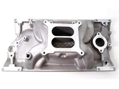 1996-2002 Chevy-GMC Truck SBC Vortec L31 Square Bore Intake Manifold-Satin