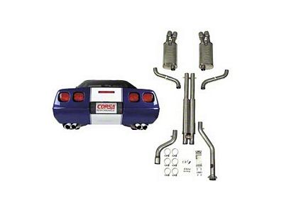 Corsa Performance Sport Cat-Back Exhaust with Polished Tips (1996 Corvette C4)