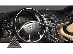 1997-04 Gray On Black Carbon Fiber Dash Kit
