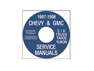 1997-1998 Chevy and GMC: C/K, Truck, Tahoe, Yukon Service Manual (CD-ROM)