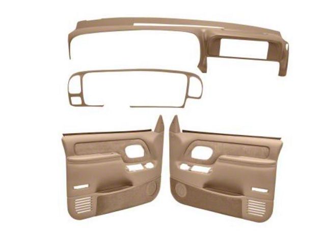 1997-2000 Chevy-GMC Truck Interior Accessories Kit-Dash Cover, Instrument Panel Cover And Door Panels-Full Power