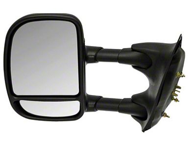 1999-2001 Ford Pickup Truck Outside Rear View Mirror - Telescopic for Towing - Manual Control - Left