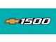 1999-2002 Chevy Truck Bowtie 1500 Door Decal, Gold/Silver/Charcoal