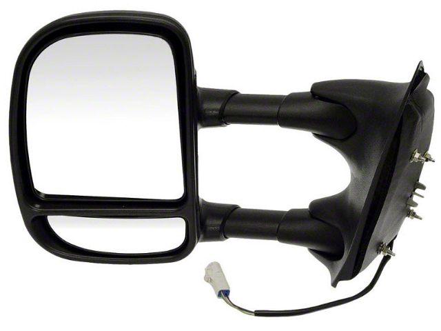 1999-2004 Ford Pickup Truck Outside Rear View Mirror - Telescopic for Towing - Power Control - Left