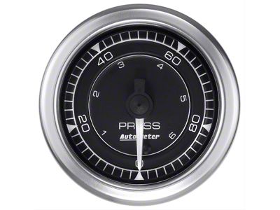 2-1/16 Autometer Chrono LED Oil Pressure Gauge 0-100 PSI