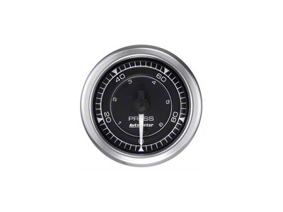 Auto Meter Chrono Series 2-1/16-Inch Pressure Gauge; 0-100 PSI; Digital Stepper Motor