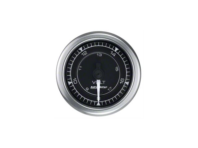 2-1/16 Autometer Chrono LED Voltmeter Gauge 8-18V