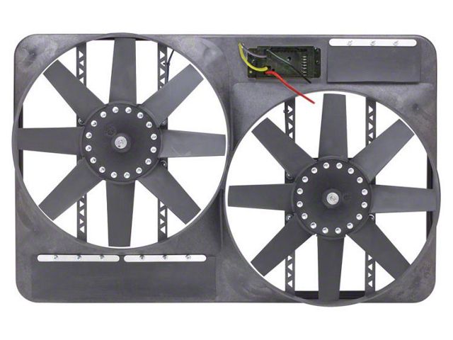 2000-2004 Chevy-GMC Truck Dual Electric Fan Assembly 5500 CFM, Direct Fit For Models With 27.5 Radiator Core-Flex-a-lite