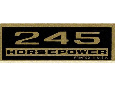245 HP BLK/GLD Valve Cover