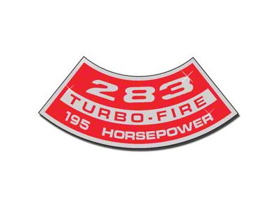 283 HP Turbo Fire 195HP Decal